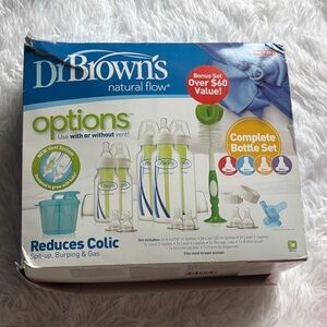 Dr. Brown's Options Baby Bottle Set - Green and Blue